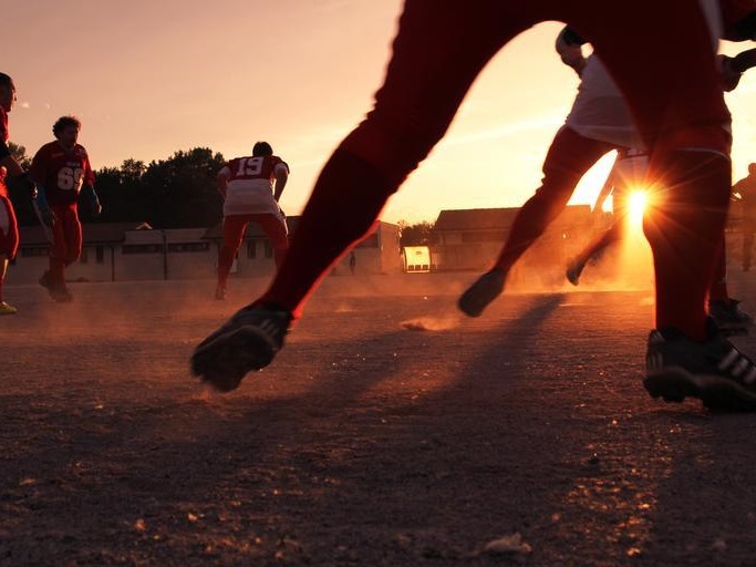 Football in action